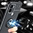 Ultra-thin Silicone Gel Soft Case Cover with Magnetic Finger Ring Stand SD1 for Xiaomi Redmi A1 Plus