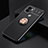 Ultra-thin Silicone Gel Soft Case Cover with Magnetic Finger Ring Stand SD1 for Xiaomi Redmi A1 Plus