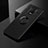 Ultra-thin Silicone Gel Soft Case Cover with Magnetic Finger Ring Stand SD1 for Xiaomi Redmi Note 9 Pro Black