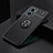 Ultra-thin Silicone Gel Soft Case Cover with Magnetic Finger Ring Stand SD2 for Xiaomi Redmi 10 Prime Plus 5G Black