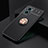 Ultra-thin Silicone Gel Soft Case Cover with Magnetic Finger Ring Stand SD2 for Xiaomi Redmi 10 Prime Plus 5G Gold and Black