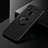 Ultra-thin Silicone Gel Soft Case Cover with Magnetic Finger Ring Stand SD2 for Xiaomi Redmi 10A 4G Black