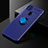 Ultra-thin Silicone Gel Soft Case Cover with Magnetic Finger Ring Stand SD2 for Xiaomi Redmi 10A 4G Blue