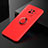 Ultra-thin Silicone Gel Soft Case Cover with Magnetic Finger Ring Stand SD2 for Xiaomi Redmi 10X Pro 5G Red