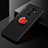 Ultra-thin Silicone Gel Soft Case Cover with Magnetic Finger Ring Stand SD2 for Xiaomi Redmi 9 Prime India