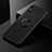 Ultra-thin Silicone Gel Soft Case Cover with Magnetic Finger Ring Stand SD2 for Xiaomi Redmi 9A Black