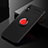 Ultra-thin Silicone Gel Soft Case Cover with Magnetic Finger Ring Stand SD2 for Xiaomi Redmi 9i