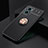 Ultra-thin Silicone Gel Soft Case Cover with Magnetic Finger Ring Stand SD2 for Xiaomi Redmi Note 11E 5G Gold and Black