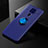 Ultra-thin Silicone Gel Soft Case Cover with Magnetic Finger Ring Stand SD2 for Xiaomi Redmi Note 9