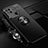 Ultra-thin Silicone Gel Soft Case Cover with Magnetic Finger Ring Stand SD3 for Xiaomi Redmi 10A 4G Black