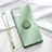 Ultra-thin Silicone Gel Soft Case Cover with Magnetic Finger Ring Stand T01 for Apple iPhone 11