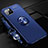 Ultra-thin Silicone Gel Soft Case Cover with Magnetic Finger Ring Stand T01 for Apple iPhone 11 Pro
