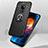 Ultra-thin Silicone Gel Soft Case Cover with Magnetic Finger Ring Stand T01 for Huawei Mate 20 X 5G
