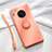 Ultra-thin Silicone Gel Soft Case Cover with Magnetic Finger Ring Stand T01 for Huawei Mate 30 Pro 5G