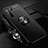 Ultra-thin Silicone Gel Soft Case Cover with Magnetic Finger Ring Stand T01 for Huawei Nova 7 SE 5G Black
