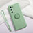 Ultra-thin Silicone Gel Soft Case Cover with Magnetic Finger Ring Stand T01 for Huawei P40