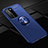 Ultra-thin Silicone Gel Soft Case Cover with Magnetic Finger Ring Stand T01 for Huawei P40 Pro