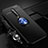Ultra-thin Silicone Gel Soft Case Cover with Magnetic Finger Ring Stand T01 for OnePlus 8