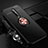 Ultra-thin Silicone Gel Soft Case Cover with Magnetic Finger Ring Stand T01 for OnePlus 8