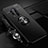 Ultra-thin Silicone Gel Soft Case Cover with Magnetic Finger Ring Stand T01 for OnePlus 8 Pro Black