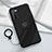 Ultra-thin Silicone Gel Soft Case Cover with Magnetic Finger Ring Stand T01 for Oppo A91