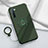 Ultra-thin Silicone Gel Soft Case Cover with Magnetic Finger Ring Stand T01 for Oppo K7 5G