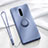 Ultra-thin Silicone Gel Soft Case Cover with Magnetic Finger Ring Stand T01 for Oppo RX17 Pro