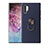 Ultra-thin Silicone Gel Soft Case Cover with Magnetic Finger Ring Stand T01 for Samsung Galaxy Note 10 Plus