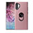 Ultra-thin Silicone Gel Soft Case Cover with Magnetic Finger Ring Stand T01 for Samsung Galaxy Note 10 Plus