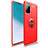Ultra-thin Silicone Gel Soft Case Cover with Magnetic Finger Ring Stand T01 for Samsung Galaxy S20 5G Red