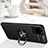 Ultra-thin Silicone Gel Soft Case Cover with Magnetic Finger Ring Stand T01 for Samsung Galaxy S20 Ultra 5G
