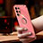 Ultra-thin Silicone Gel Soft Case Cover with Magnetic Finger Ring Stand T01 for Samsung Galaxy S23 Ultra 5G