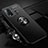 Ultra-thin Silicone Gel Soft Case Cover with Magnetic Finger Ring Stand T01 for Vivo Y50 Black