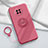 Ultra-thin Silicone Gel Soft Case Cover with Magnetic Finger Ring Stand T01 for Xiaomi Mi 10i 5G