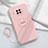 Ultra-thin Silicone Gel Soft Case Cover with Magnetic Finger Ring Stand T01 for Xiaomi Mi 10T Lite 5G Pink