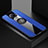 Ultra-thin Silicone Gel Soft Case Cover with Magnetic Finger Ring Stand T01 for Xiaomi Poco F2 Pro Blue