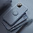 Ultra-thin Silicone Gel Soft Case Cover with Magnetic Finger Ring Stand T02 for Apple iPhone 11 Pro Gray