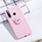 Ultra-thin Silicone Gel Soft Case Cover with Magnetic Finger Ring Stand T02 for Huawei Honor 20i Pink