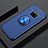 Ultra-thin Silicone Gel Soft Case Cover with Magnetic Finger Ring Stand T02 for Huawei Mate 20 Pro Blue