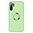 Ultra-thin Silicone Gel Soft Case Cover with Magnetic Finger Ring Stand T02 for Huawei P30 Pro Green