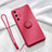 Ultra-thin Silicone Gel Soft Case Cover with Magnetic Finger Ring Stand T02 for Huawei P40 Pro