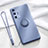 Ultra-thin Silicone Gel Soft Case Cover with Magnetic Finger Ring Stand T02 for Huawei P40 Pro Gray