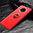 Ultra-thin Silicone Gel Soft Case Cover with Magnetic Finger Ring Stand T02 for OnePlus 7T
