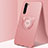 Ultra-thin Silicone Gel Soft Case Cover with Magnetic Finger Ring Stand T02 for Oppo Find X2 Lite