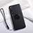 Ultra-thin Silicone Gel Soft Case Cover with Magnetic Finger Ring Stand T02 for Xiaomi Mi 10 Pro