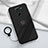 Ultra-thin Silicone Gel Soft Case Cover with Magnetic Finger Ring Stand T02 for Xiaomi Redmi 10X 4G