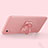 Ultra-thin Silicone Gel Soft Case Cover with Magnetic Finger Ring Stand T02 for Xiaomi Redmi 9A