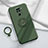Ultra-thin Silicone Gel Soft Case Cover with Magnetic Finger Ring Stand T02 for Xiaomi Redmi Note 9