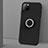 Ultra-thin Silicone Gel Soft Case Cover with Magnetic Finger Ring Stand T03 for Apple iPhone 11 Pro Black