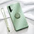 Ultra-thin Silicone Gel Soft Case Cover with Magnetic Finger Ring Stand T03 for Huawei Nova 5 Green